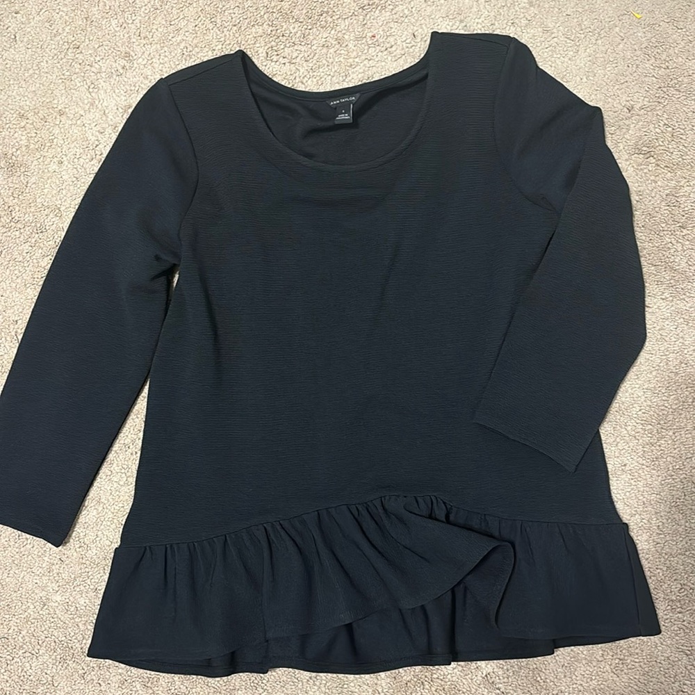 Ann Taylor peplum blouse